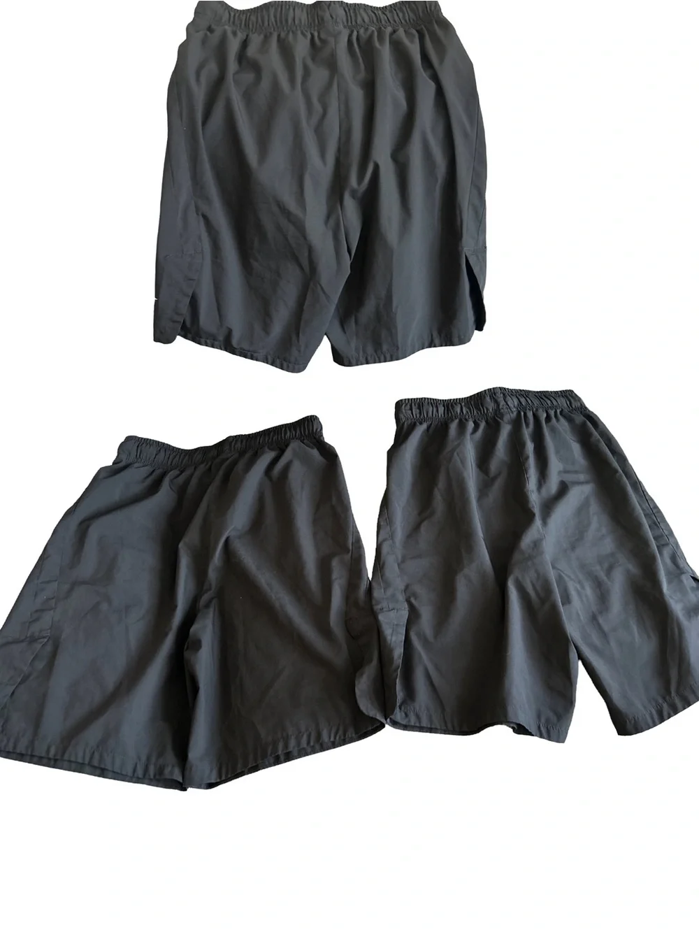 Nike Boys Athletic Shorts Size L Black Dri-FI (lot of 3)